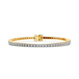 Bracelet en or massif 14K 9K 10K 18K avec pierres précieuses de laboratoire certifiées IGI, fabricant de bijoux fins éthiques RJC ODM OEM, vente en gros BR1272 - Product Image 1