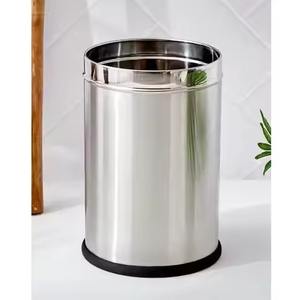 Elegante Bote de Basura Metálico Minimalista con Silueta Suave, Ideal para Sala de Estar, Dormitorio y Cocina - Product Image 4