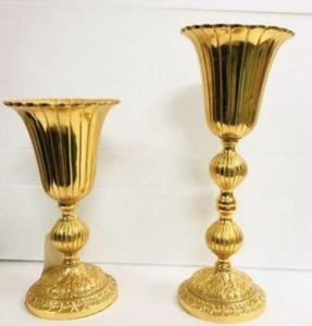 Wholesale Custom Antique Gold Luxury Home Hotel Decorative Large Metal Best Selling Jar Flower <b>Vase</b> for Floor - Product Image 4