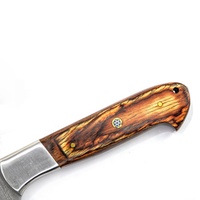 El yapımı şam çelik mutfak zeytin ahşap kolu ve koruyucu kapak ile şef bıçağı yüksek kalite özel ürün