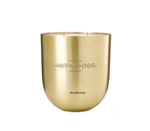 High Quality Wholesale Custom Brass Candle <b>Jar</b> With brushed Finished for Home <b>Decor</b> Handmade Round Metal Luxury Candle <b>Jars</b> - Product Image 3
