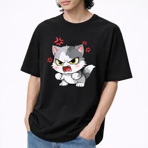 เสื้อยืดโอเวอร์ไซส์ ยูนิเซ็กซ์ ผ้าฝ้าย 100% เป็นมิตรกับสิ่งแวดล้อม แห้งเร็ว สไตล์ลำลอง สตรีทแวร์ คอกลม แขนสั้น - Product Image 5