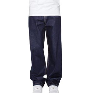 Pantalon homme personnalisé avec logo, coupe ample, style streetwear, jean large en coton délavé vintage, jean baggy pour homme - Product Image 5