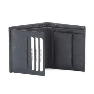 Cartera de Hombre de Cuero Genuino de Diseño Moderno y Lujoso, Estilo Vintage, Corta, con Protección RFID, Minimalista, Multifuncional, con Forro de Poliéster - Product Image 3