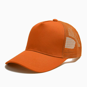 Wholesale Oem High Profile Custom Logo Structured 5 Panel <b>Plain</b> Trucker Hat Custom Manufacturer <b>Caps</b> Factory - Product Image 3
