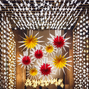 Abanico de papel de panal con materiales ecológicos Estilo romántico para decoraciones de fondo de bodas y fiestas - Product Image 5