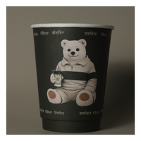 Gobelet à café en papier compostable et recyclable à double paroi 8/9 oz, isolé thermiquement, impression personnalisée, usage unique, OEM