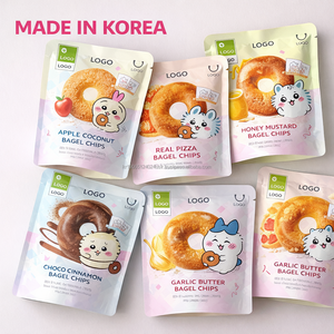Korea Health Garlic Butter Bagel Chips 60g Private Label Customized - Product Image 1