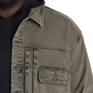 Chaqueta Vaquera para Hombre Talla Grande, Tela al por Mayor, Personalizable, Muestra Gratuita, Mejor Calidad - Product Image 3