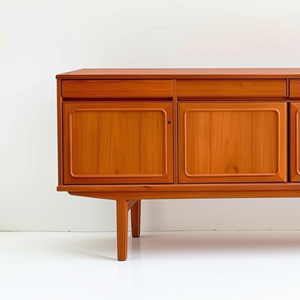 Firsthand Wholesale Teak Wood <b>Sideboard</b> Mid Century Modern Credenza Large Buffet Cabinet Living Room Storage B2B Direct Factory - Product Image 4