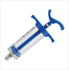 Jeringa Veterinaria Manual de Acero Inoxidable Reutilizable de Alta Calidad CHC TPX BD con Certificación CE y Función de Seguridad para Vacunas Equinas - Product Image 2