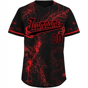 Maillot de baseball personnalisé par sublimation avec un matériau léger et respirant pour les vêtements de sport actifs - Product Image 2