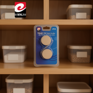 TIRADOR 12U 2pcs Poignées en bois avec revêtements antidérapants de qualité supérieure pour un rangement sécurisé - Product Image 3