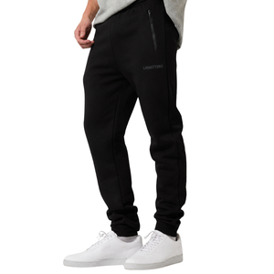 Customized <b>Mens</b> Tapered <b>Trousers</b> Zipper Pocket <b>Elastic</b> Waist Athletic Streetwear Pants OEM Sportswear Factory Wholesale Supplier - Product Image 5