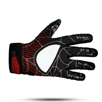 Gants de rugby antidérapants et respirants en cuir synthétique à doigts entiers, design personnalisé, unisexe, pour le football américain