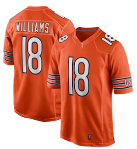 Maillot de football rouge à col en V et manches courtes pour homme Kansas City Chiefs Kelce 87, en sergé respirant à séchage rapide, grande taille, en polyester - Product Image 3