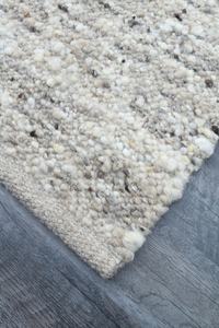 Alfombra de lana rectangular de estilo europeo moderno hecha a mano, alfombra plana acolchada, tejido plano, tono tierra, tejido peludo, dormitorio, hogar y oficina - Product Image 4