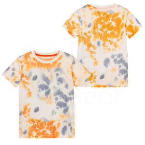 เสื้อยืดแขนสั้นผู้ชายลายมัดย้อม คอกลม ทรงปกติ ผ้าถัก สวมใส่สบายๆ - Product Image 4