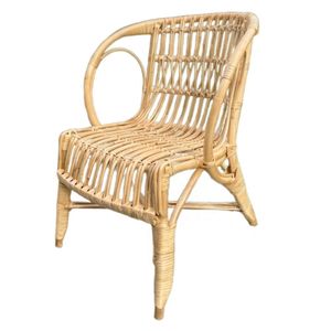 Wicker Kids Chair Handmade Rattan Children Chair Natural Woven Furniture for Playroom Bedroom Kindergarten Home Decor - Product Image 2