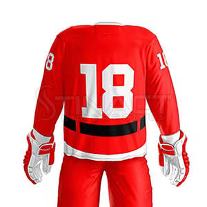 Jersey y Pantalones de Hockey sobre Hielo Personalizados para Hombre, Hechos con Tela Resistente, Diseñados para Entrenamientos y Partidos - Product Image 5