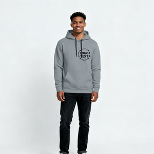 Sudadera con Capucha Personalizada para Hombre, Gris, de Alta Visibilidad, Transpirable, de Secado Rápido, Antiencogimiento, Talla Grande, con Rayas Reflectantes, Ropa de Trabajo de Seguridad, de Algodón - Product Image 4