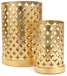 Portavelas votivo de hierro de diseño tradicional con patrón de corte láser creativo para interiores inspirados en etnias o herencia - Product Image 4