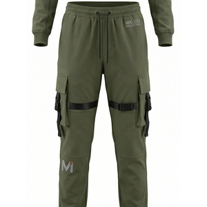 Conjunto Deportivo de Compresión Unisex Negro para Entrenamiento, Running y Actividades, Ropa Premium Maluza de Secado Rápido y Transpirable, Spandex/Poliéster - Product Image 3