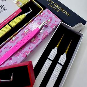 แหนบตัดขนตา GETUP BROSONS IMPEX แบบปลายเรียบ สแตนเลสสตีลเคลือบผง 90 องศา รุ่น Butterfly Cutout สีเงิน - Product Image 3