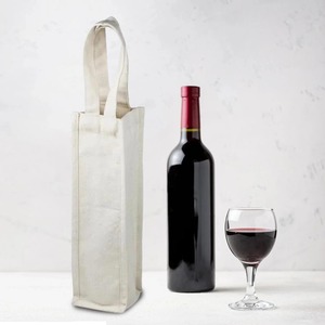 Sustainable Cotton Wine Gift <b>Bag</b> Reusable Bottle Holder - Product Image 4