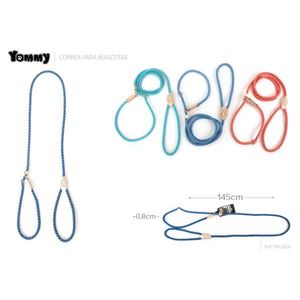 Yommy <b>Pet</b> <b>Leash</b> 145cm Blue Rope With Metal Clasp For Dogs - Product Image 2