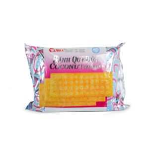 ขนมขบเคี้ยวมะพร้าวอบกรอบรูปสี่เหลี่ยมผืนผ้า ลิบรา 160 กรัม ผลิตจากโรงงานโดยตรง ODM เวียดนาม - Product Image 1