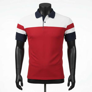 Chemise tricotée à manches courtes pour homme, personnalisée, imprimée, avec poche unie, anti-rétrécissement, 240G, 100% coton, décontractée et légère, vente en gros - Product Image 1