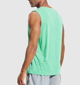 Débardeur de sport respirant et décontracté pour homme, sans manches, en polyester/coton, style urbain, pour la musculation et la gym - Product Image 4