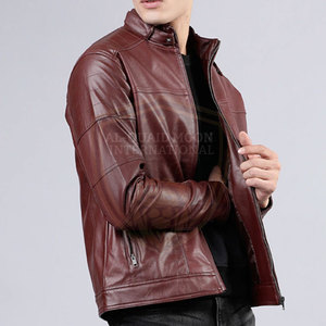 <b>Plus</b> <b>Size</b> Fashion Wear Men Leather <b>Jacket</b> Pakistan Made High Quality Men Leather Winter <b>Jacket</b> - Product Image 4