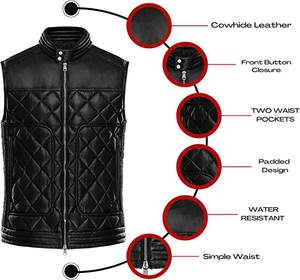 Top Selling Racing Jersey Leather Motorcycle Vest Men Custom Breathable Outdoor Biker Waistcoat Premium Quality OEM 2026 - Product Image 3