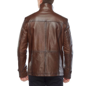 Hot Sale New Arrival <b>Men's</b> High Winter Cow Leather <b>Jacket</b> Custom Hooded Light Design Most Popular Customizable <b>jacket</b> <b>for</b> <b>men</b> - Product Image 2