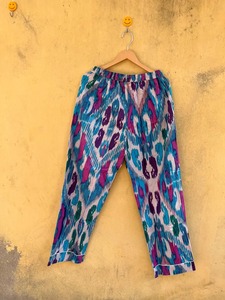 <b>Colourful</b> Geometric Print Cotton Pajama <b>Set</b> Long Sleeve Elastic Waist Mid Rise Full Length Casual Summer Sleepwear Woven Soft - Product Image 3
