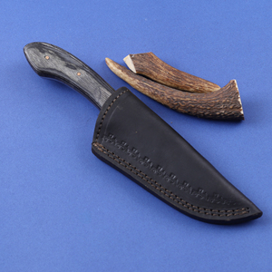 Couteau à lame fixe en acier Damas, couteau à dépecer à lame tombante, qualité industrielle, manche en bois Pakka, couteaux de chasse personnalisés OEM - Product Image 5