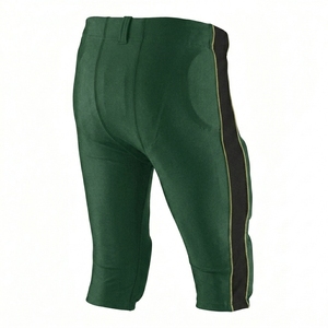 Ensemble de maillots de football américain personnalisés pour hommes, col en V, manches courtes, maille verte et or, numéro 24, uniformes respirants - Product Image 5