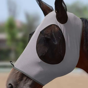 Máscara Antimosquitos para Caballos de Malla de PVC Cómoda y Transpirable para Equitación al Aire Libre con Protección Facial Visible y para las Orejas - Precio Mayorista - Product Image 2