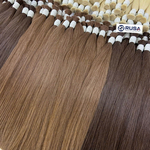 Extensiones de Cabello Humano Virgen Vietnamita Rusa Hanoi, Doble Trama a Máquina, Súper Doble Trama, 100g, Estilo de Puntas Completas, 1 Paquete - Product Image 4