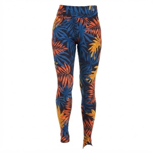 Leggings personalizados transpirables de cintura alta y largo completo, 100% poliéster, de secado rápido, tejido elástico, estilo casual, para todas las estaciones. - Product Image 2