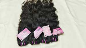 Cheveux Indiens Bruts, Donneur Unique, Remy, Double Trame Faite à la Machine, Ondulation Naturelle, 100g pour 22 Pouces, Extension de Cheveux du Sud de l'Inde - Product Image 3