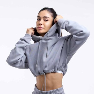 Conjunto de Sudadera con Capucha de Forro Polar Gris para Mujer, Corte Holgado Informal, 2 Piezas, Pantalones Deportivos Largos con Bolsillos, Transpirables, para Todas las Temporadas - Product Image 2