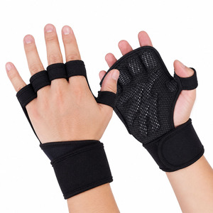 Gants de musculation demi-doigts de qualité supérieure avec support de poignet pour la gym, le fitness, l'entraînement et le cross-fit, pour hommes et femmes - Product Image 1
