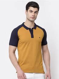 Polo à manches courtes pour homme avec logo personnalisé 2026, jaune et bleu, manches raglan, performance, col contrastant - Product Image 3