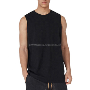 Running Bodybuilding Wear Wholesale Workout Singlet 100% Cotton Fitness Vest Custom Blank <b>Tops</b> Sleeveless Tank <b>Top</b> for <b>Men</b> - Product Image 2