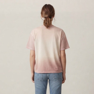 T-shirts oversize délavés pour femmes, en coton, col rond, coupe ample, décontractés, à manches courtes, printemps-été - Product Image 2