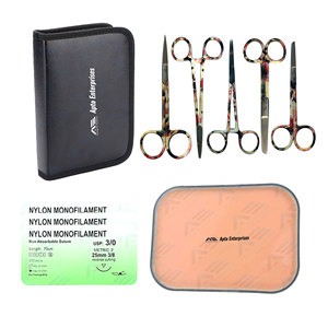 Kit de entrenamiento sanitario Escuela de medicina Desarrollo de habilidades quirúrgicas Juego de suturas Instrumentos médicos profesionales Sutura quirúrgica - Product Image 1