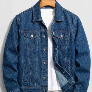 Luxury Vintage Men's Denim <b>Jacket</b> Spring Casual Turn-Down Collar Safari Style High Quality Washed Jeans Outerwear 2026 - Product Image 1